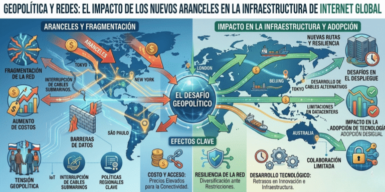 Geopolítica y Redes: El impacto de los nuevos aranceles en la infraestructura de Internet global.