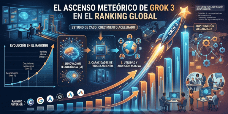 El ascenso meteórico de Grok 3 en el ranking global.