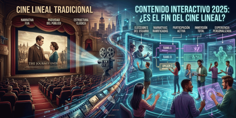 Contenido interactivo 2025: ¿Es el fin del cine lineal?