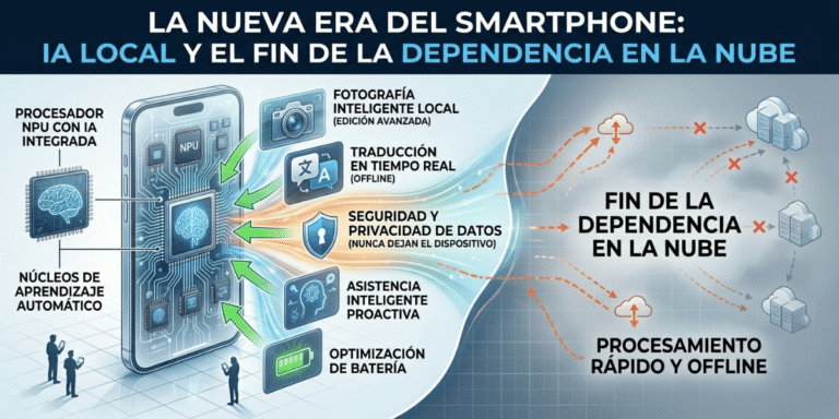 La nueva era del smartphone: IA local y el fin de la dependencia en la nube.
