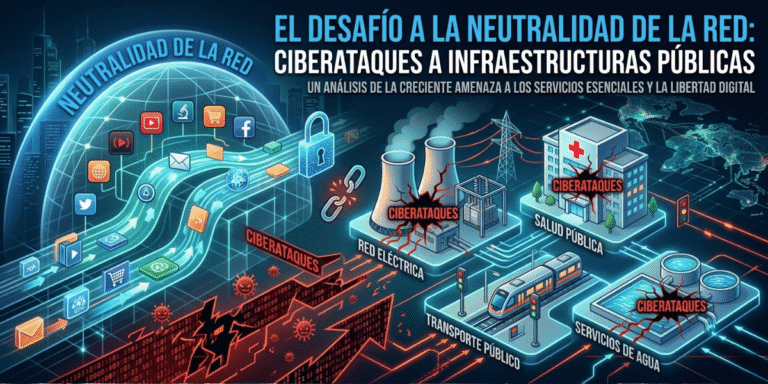 El desafío a la neutralidad de la red: Ciberataques a infraestructuras públicas.