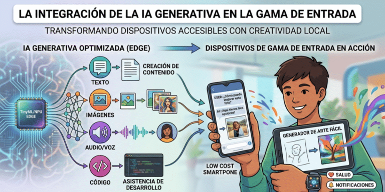 La integración de la IA generativa en la gama de entrada.