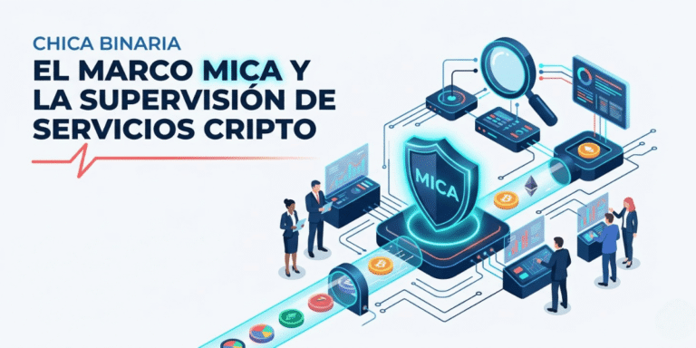 El marco MiCA y la supervisión de servicios cripto.