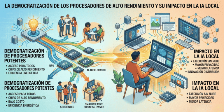 La democratización de los procesadores de alto rendimiento y su impacto en la IA local.