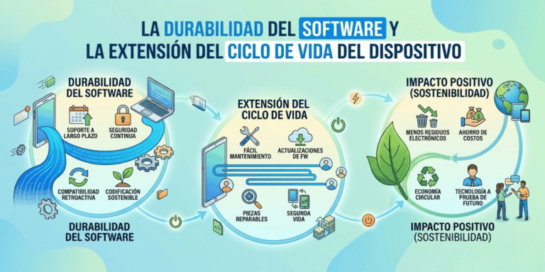La durabilidad del software y la extensión del ciclo de vida del dispositivo.