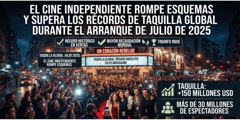 El Cine Independiente Rompe Esquemas y Supera los Récords de Taquilla Global Durante el Arranque de Julio de 2025.