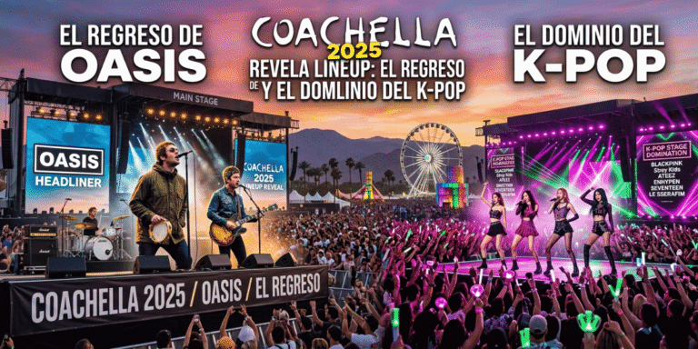 Coachella 2025 Revela Lineup: El Regreso de Oasis y el Dominio del K-Pop.