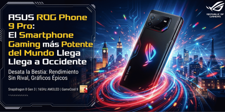 ASUS ROG Phone 9 Pro: El Smartphone Gaming más Potente del Mundo Llega a Occidente.