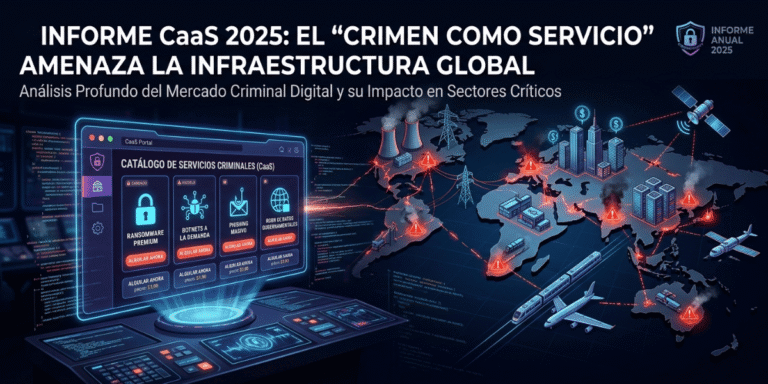 Informe CaaS 2025: El «Crimen como Servicio» amenaza la infraestructura global.