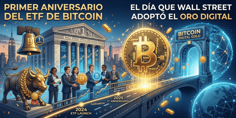 Primer Aniversario del ETF de Bitcoin: El Día que Wall Street Adoptó el Oro Digital.
