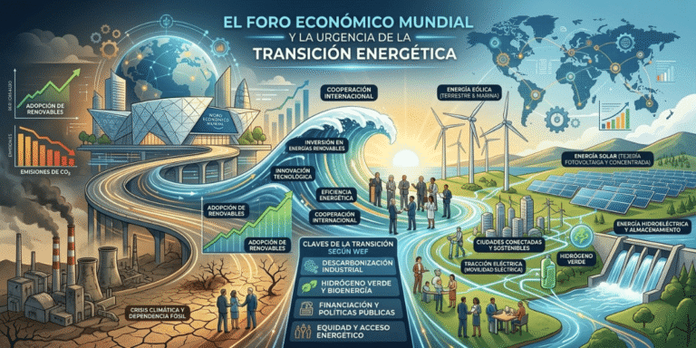 El Foro Económico Mundial y la urgencia de la transición energética.